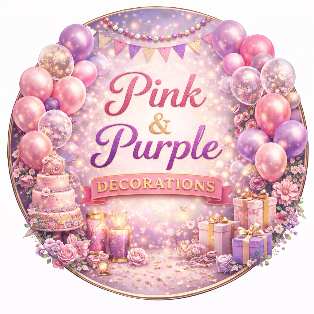 Pink and purple  decor