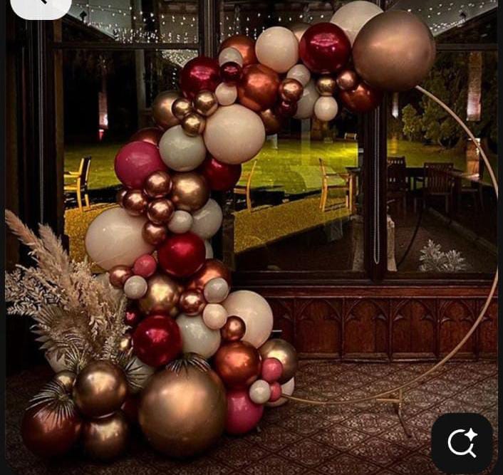 Metallic Mocha Ring Premium Backdrop