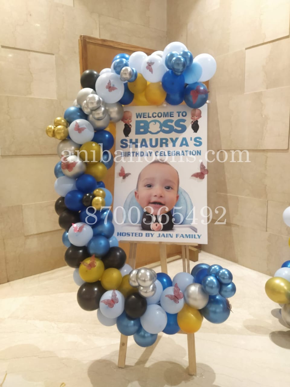 Baby Boss Photo Welcome Ring Decoration