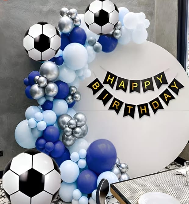 Football Theme Birthday Ring Backdrop