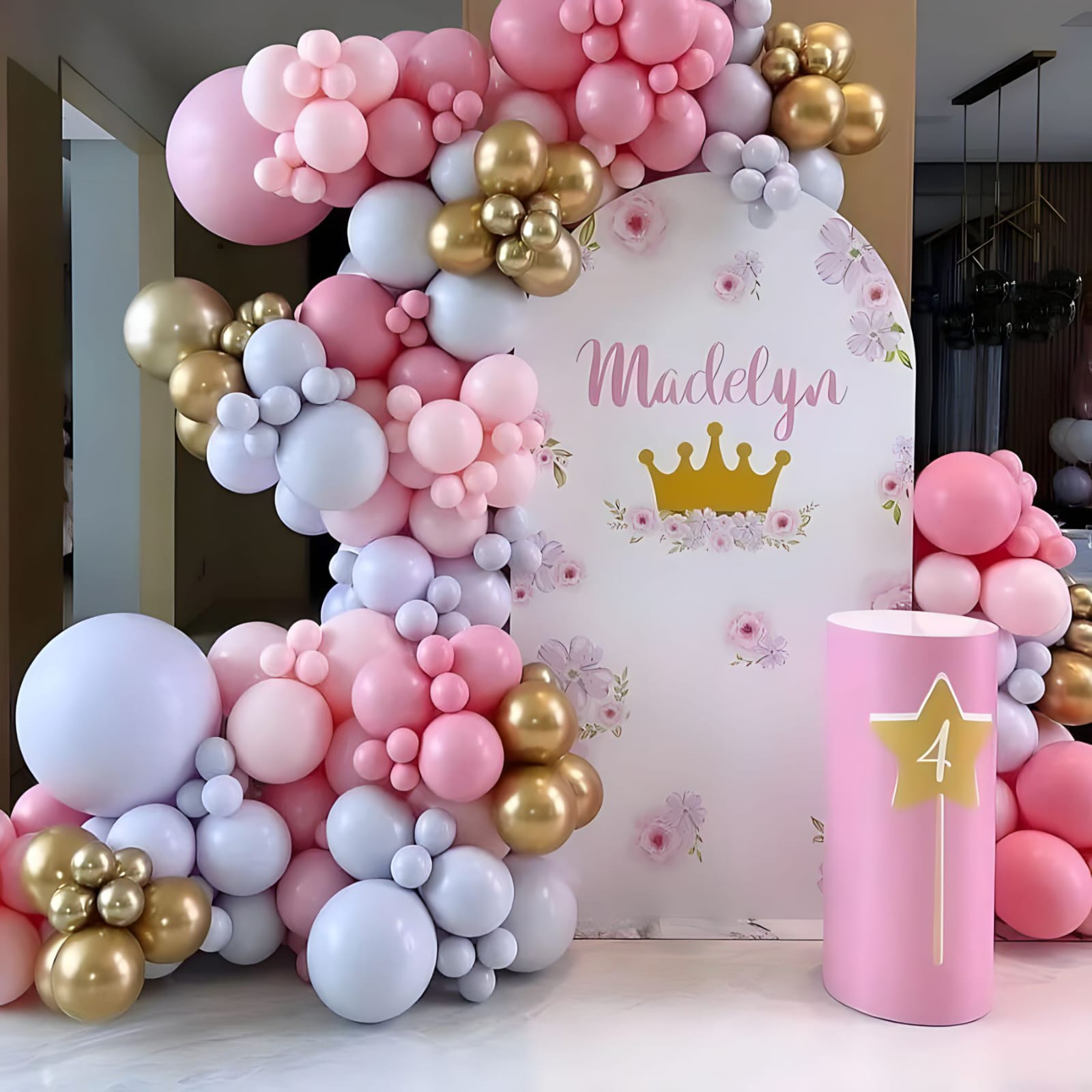 Pink Princess Arch Backdrop