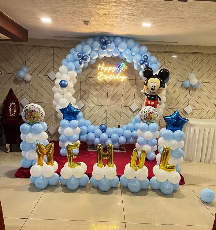 Mickey Mouse Blue Ring Birthday