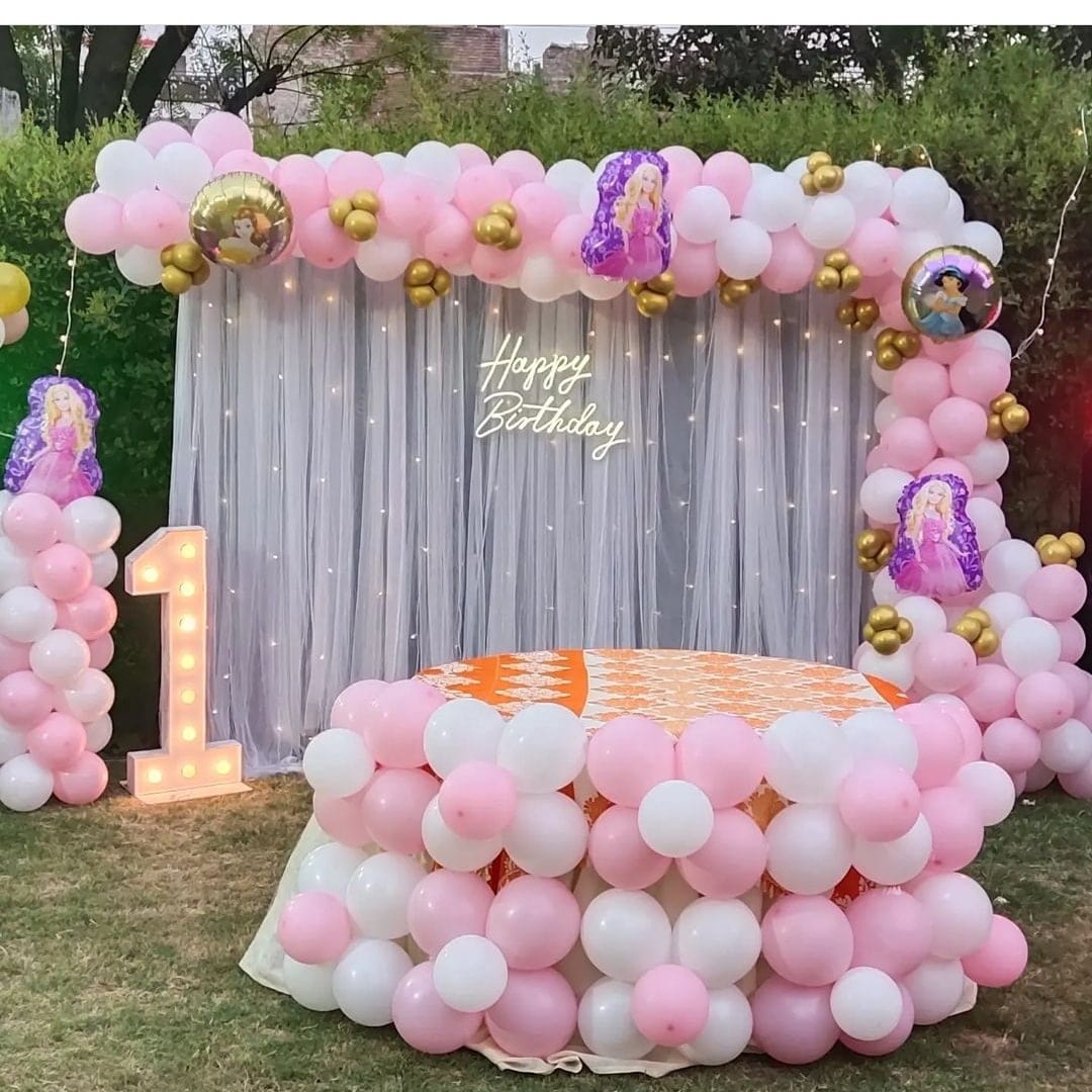 Outdoor Princess Pink Backdrop
