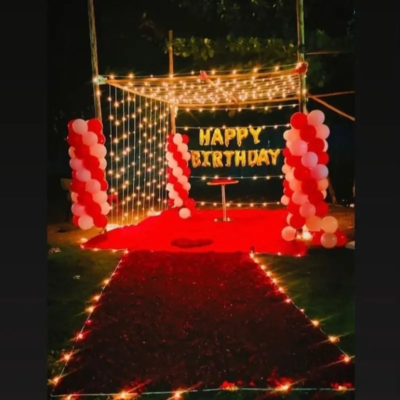 Romantic Red Carpet Birthday Decoration